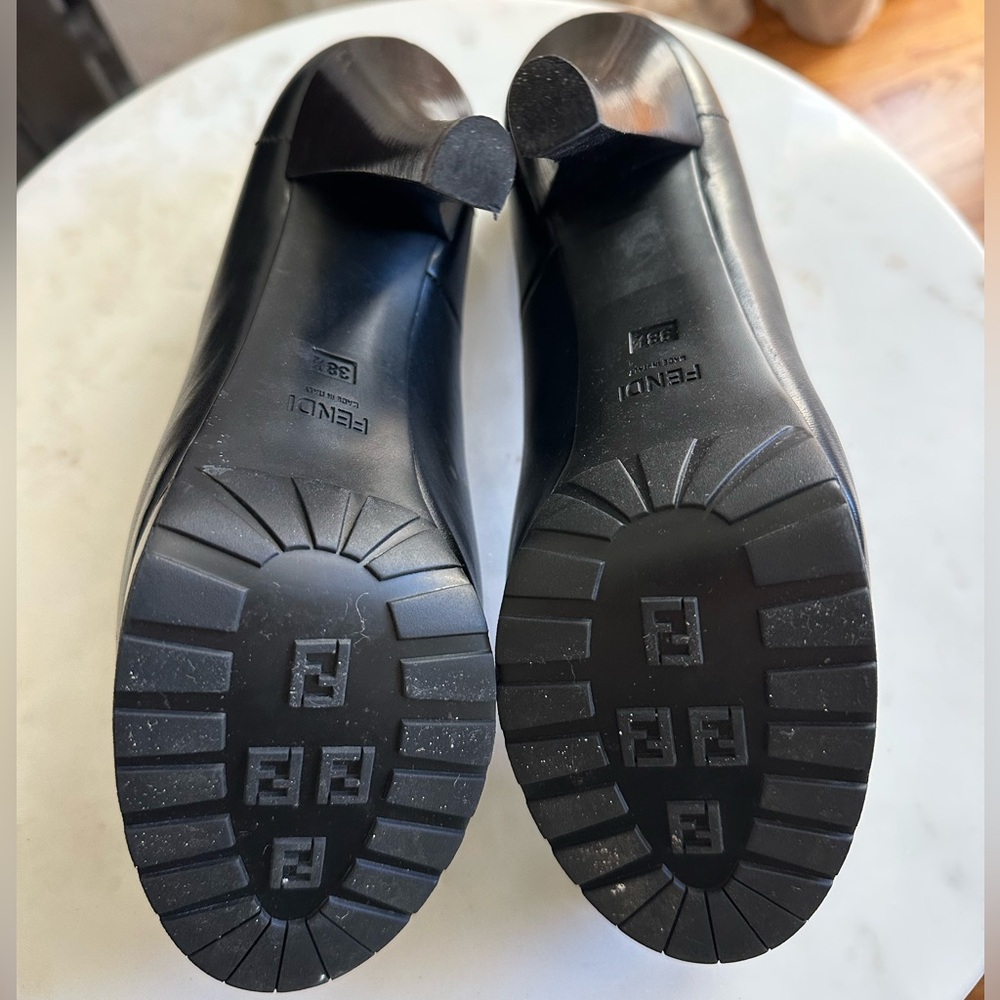 FENDI Black Platform Pumps 38.5 - Picture 4 of 5